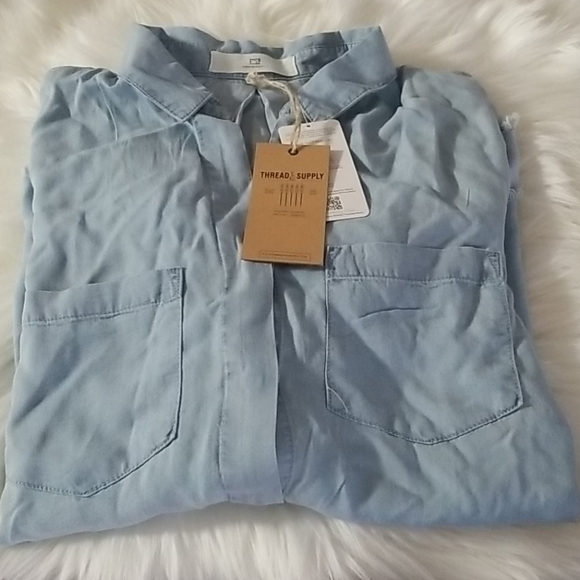 Thread & Supply Tops - NWT thread and Supply light blue long sleeve tee.